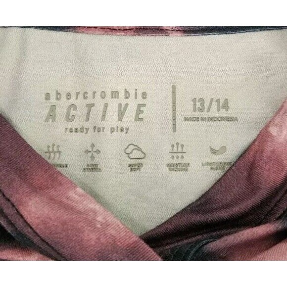 Abercrombie Active Tie Dye Girls Hoodie Size 13/14 - Picture 5 of 12